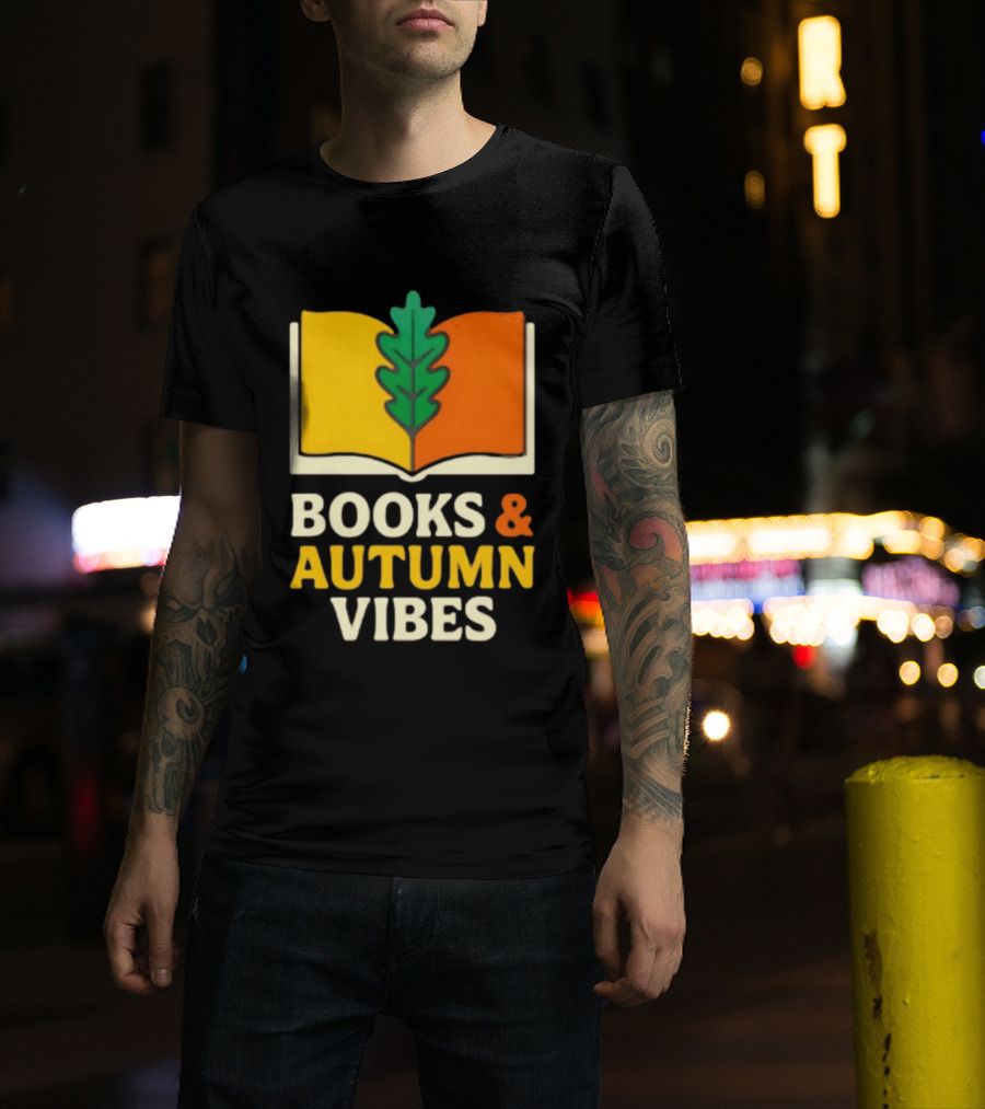 Books And Autumn Vibes Cozy Reading Season T-Shirt