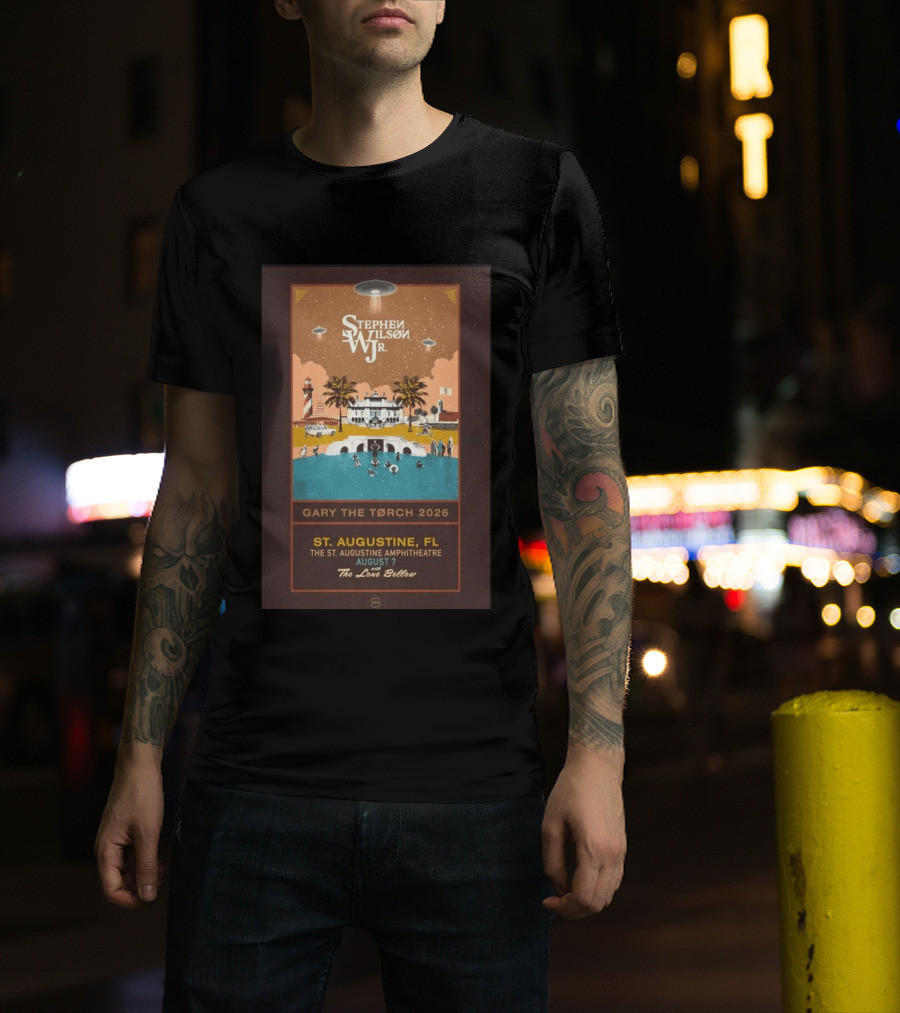 Stephen Wilson Jr St. Augustine Amphitheatre August 7 2026 Gary The Torch The Lone Bellow T-Shirt