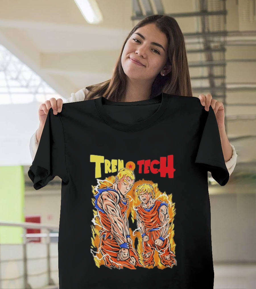 Tren Tech Dragon Ball Z Super Saiyan Goku Transformation Energy Burst T-Shirt