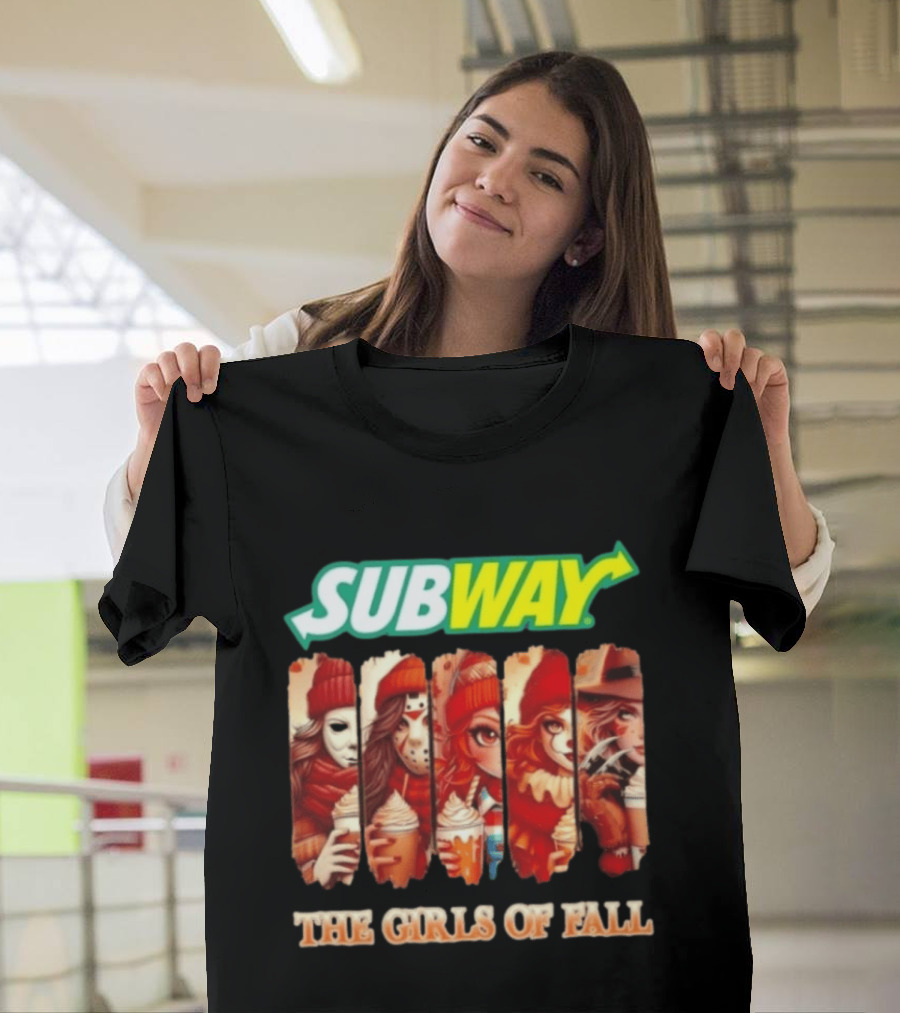 Trendy Subway The Girls Of Fall Cosplay Halloween T-Shirt
