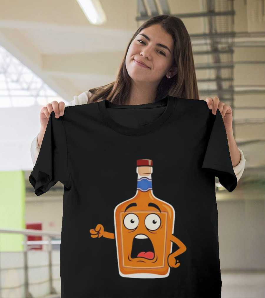 Tears Of The Left Whiskey Funny Cartoon Expression T-Shirt