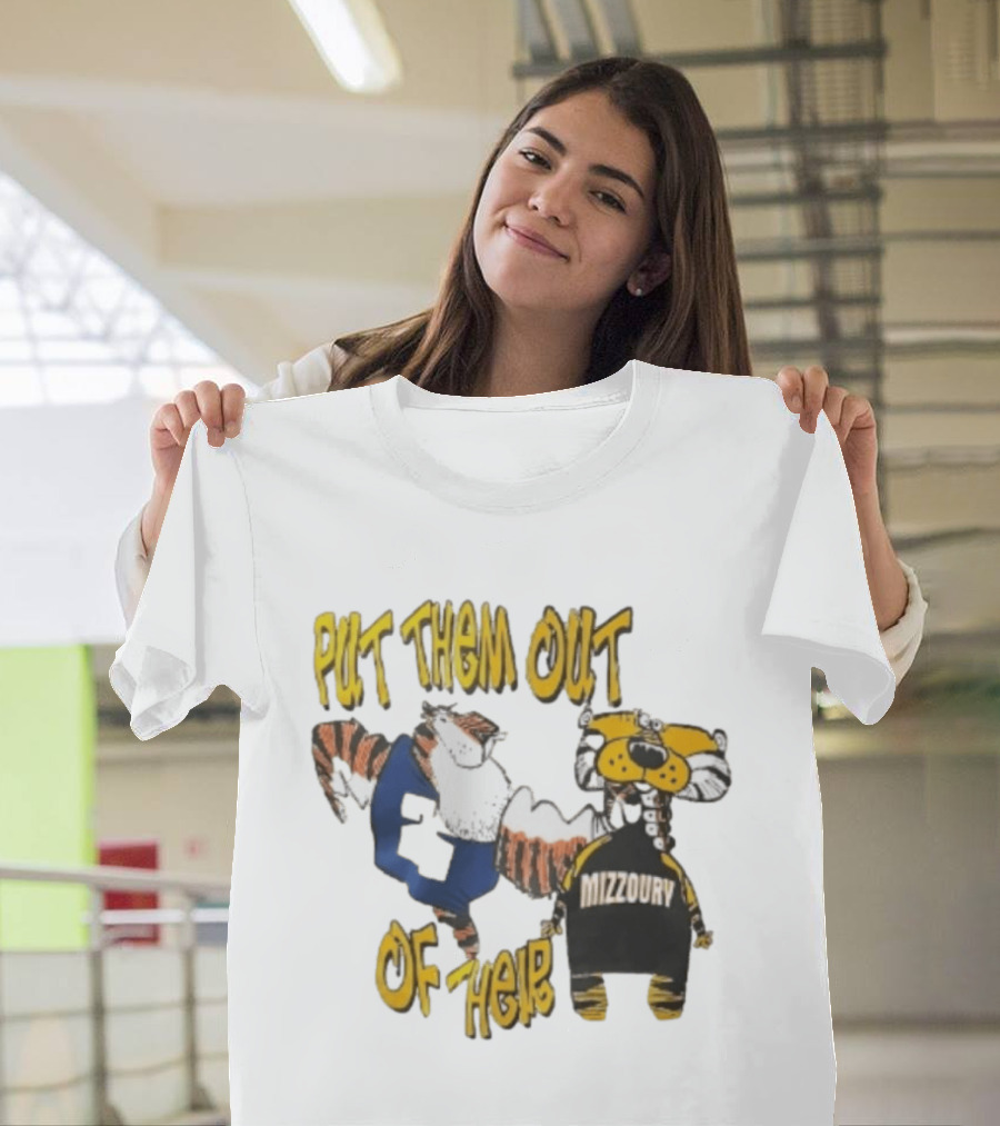 Put Them Out Of Their Mizzoury Auburn Tigers Missouri Tigers T-Shirt