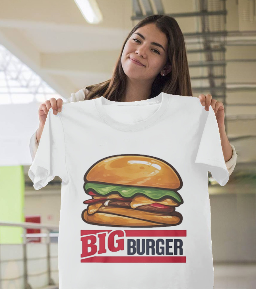 Big Burger Cheeseburger Fast Food Hamburger T-Shirt
