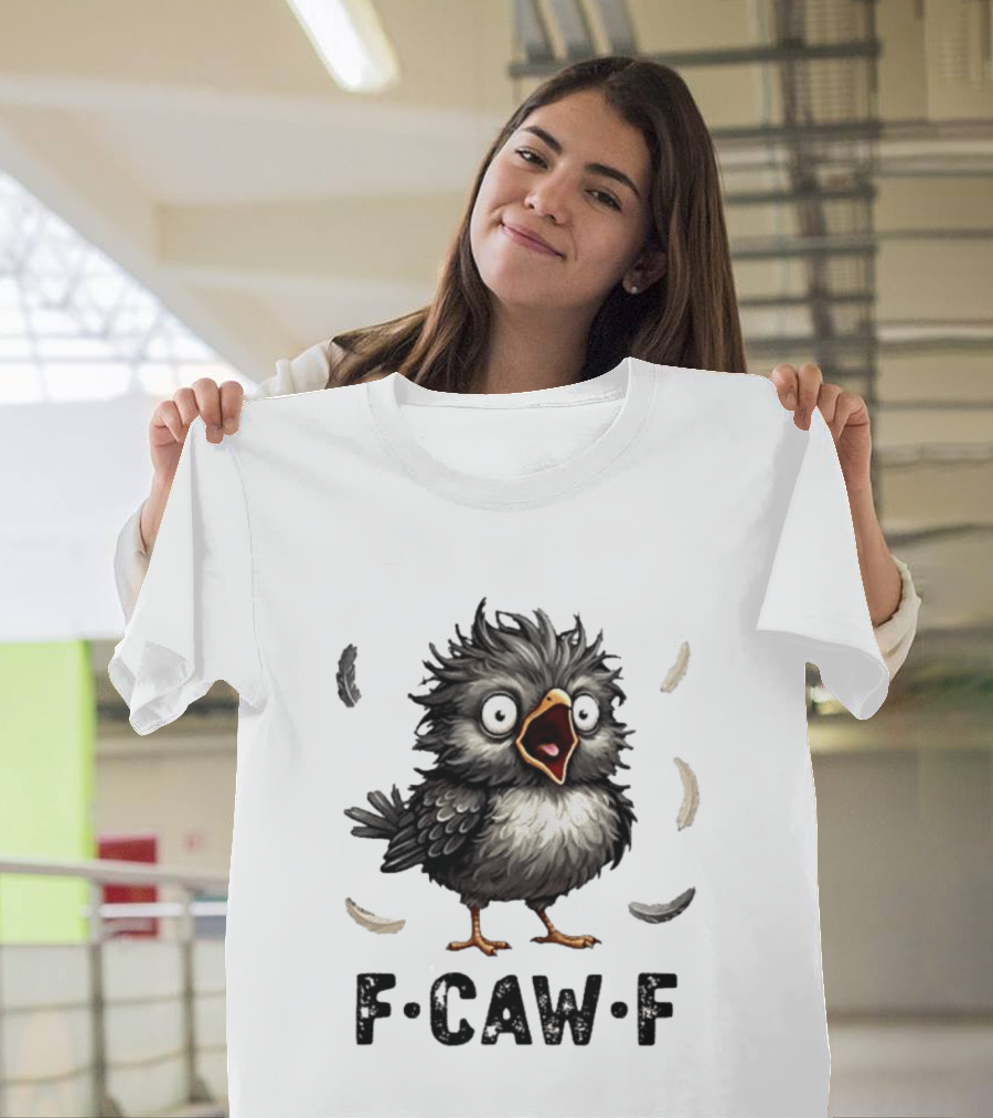 F Caw F Classic Baby Chicken With Feathers T-Shirt