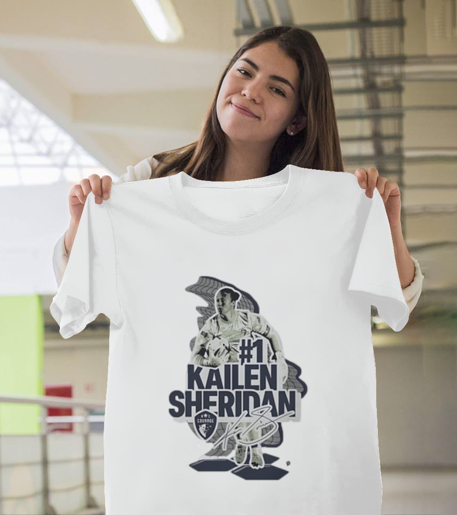 Kailen Sheridan North Carolina Courage #1 Signature Collection T-Shirt