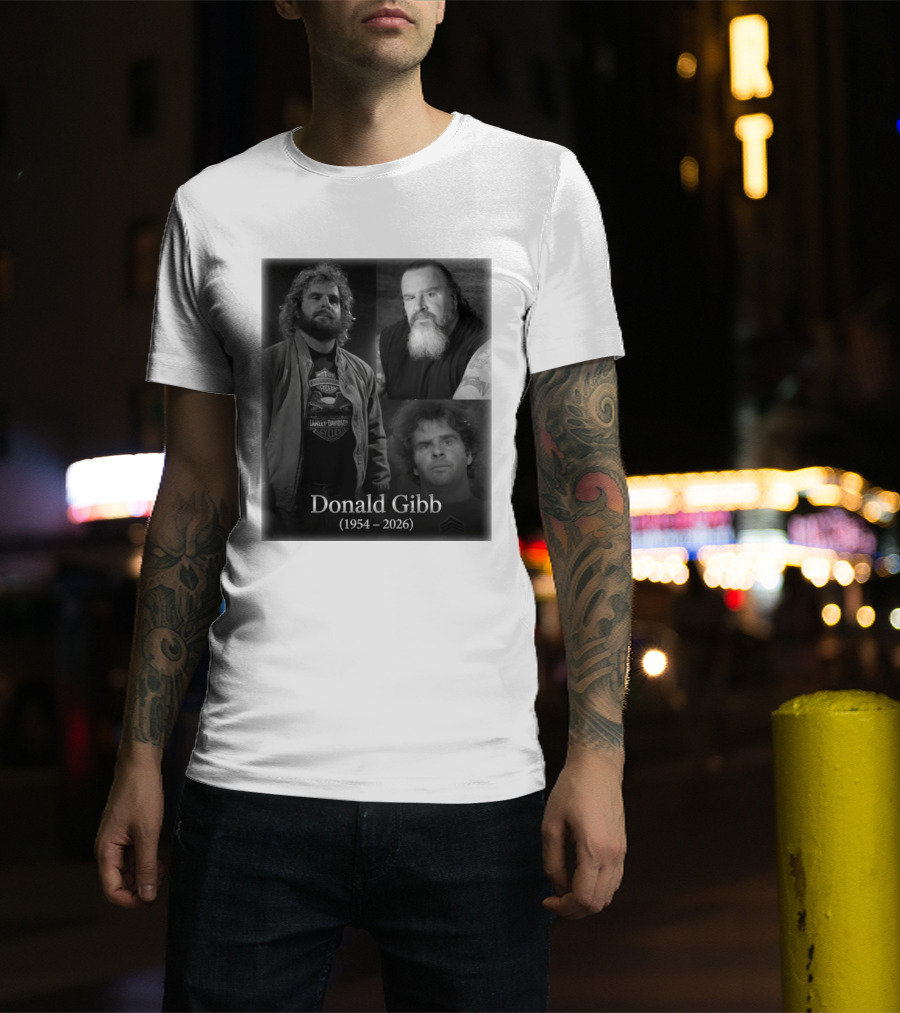 Donald Gibb 1954 2026 Harley Davidson T-Shirt