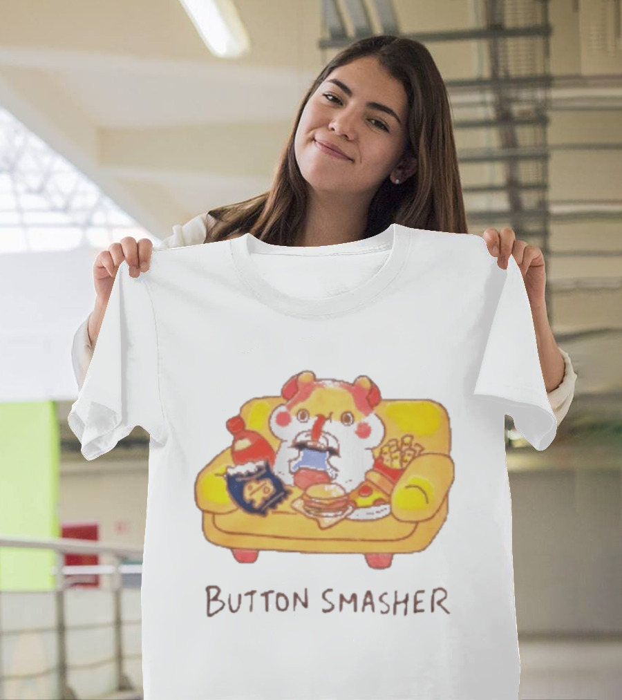 Classic Muffin Corner Muffinmaru Button Smasher Couch Potato Gamer Snack Time T-Shirt