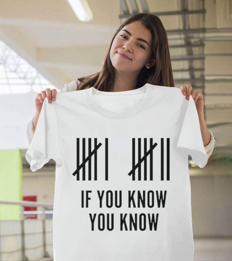 Classic Six Seven Tally Marks If You Know You Know T-Shirt