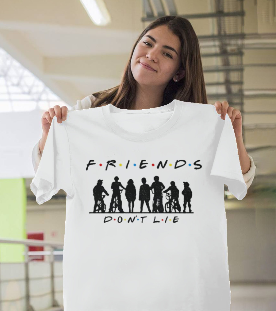 Friends Don't Lie Stranger Things Upside Down Classic TV T-Shirt