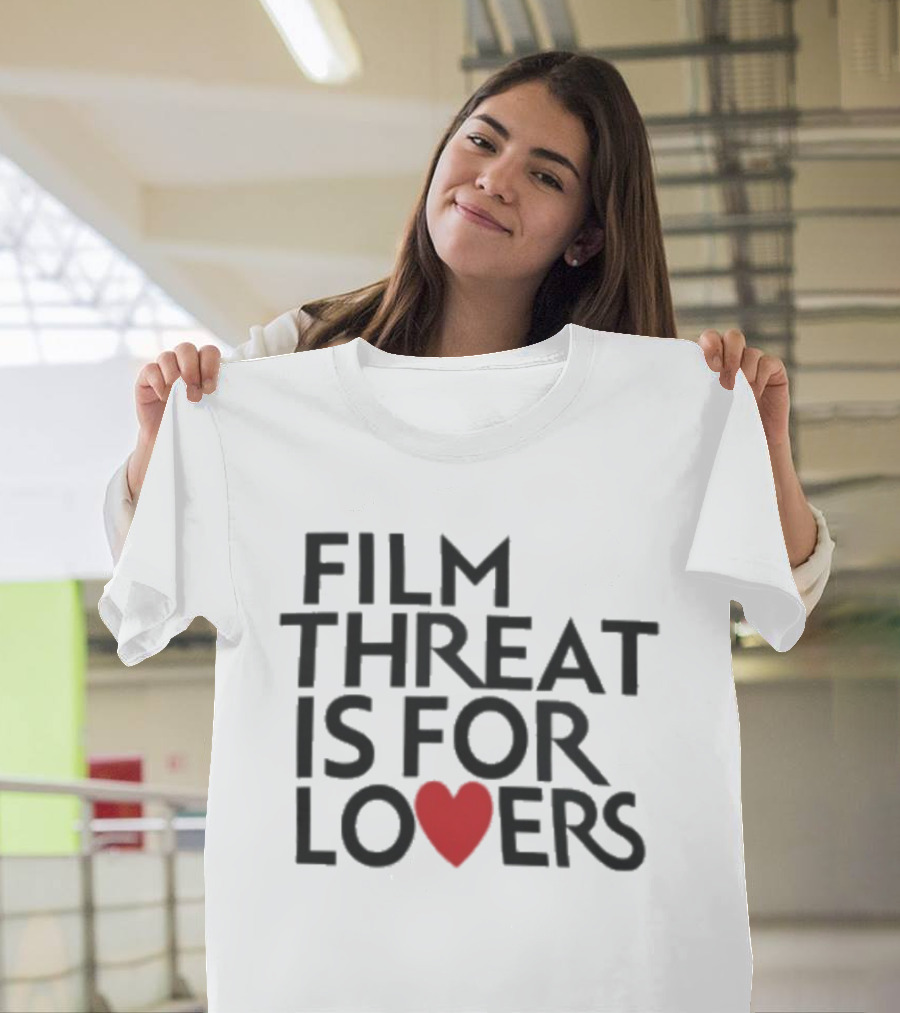 Film Threat Is For Lovers Red Heart T-Shirt