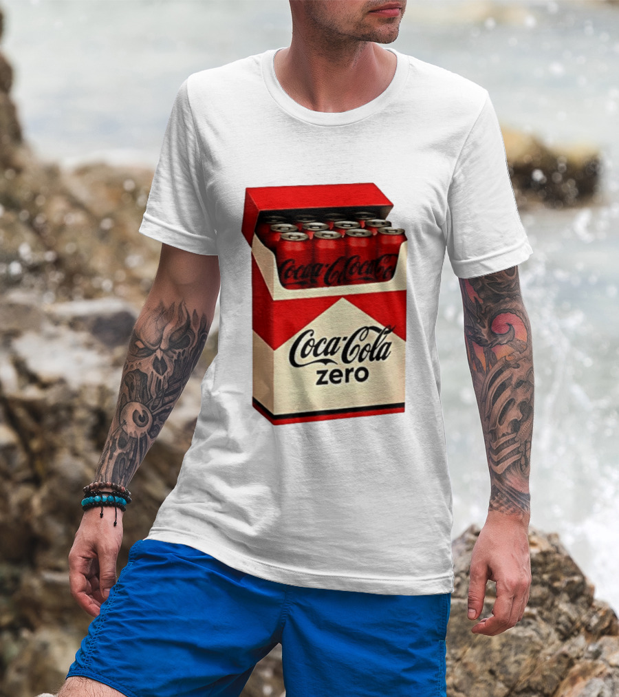 Coca Cola Zero Take The Edge Off Red Box Cans T-Shirt