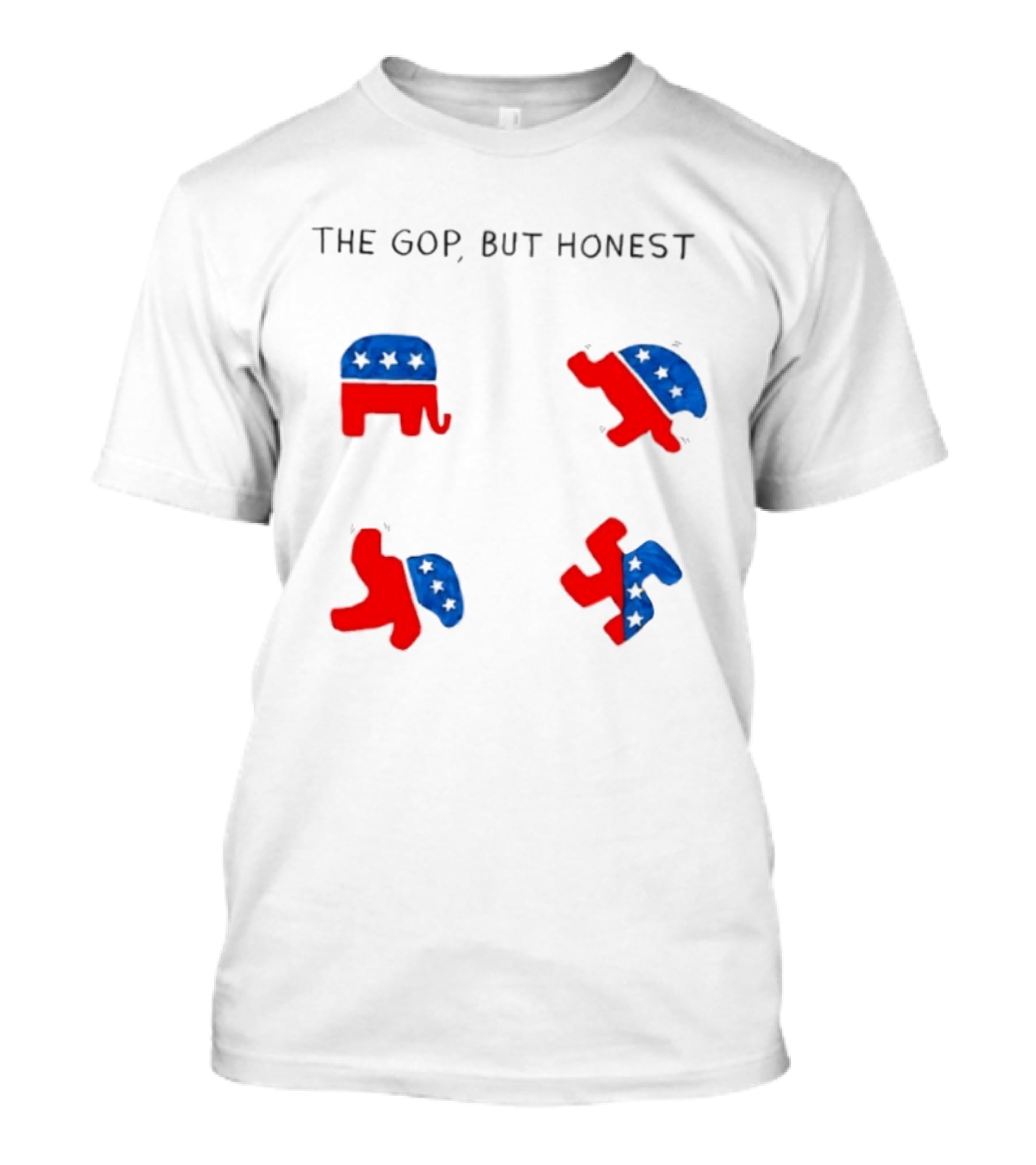 The GOP But Honest Republican Elephant Evolution T-Shirt