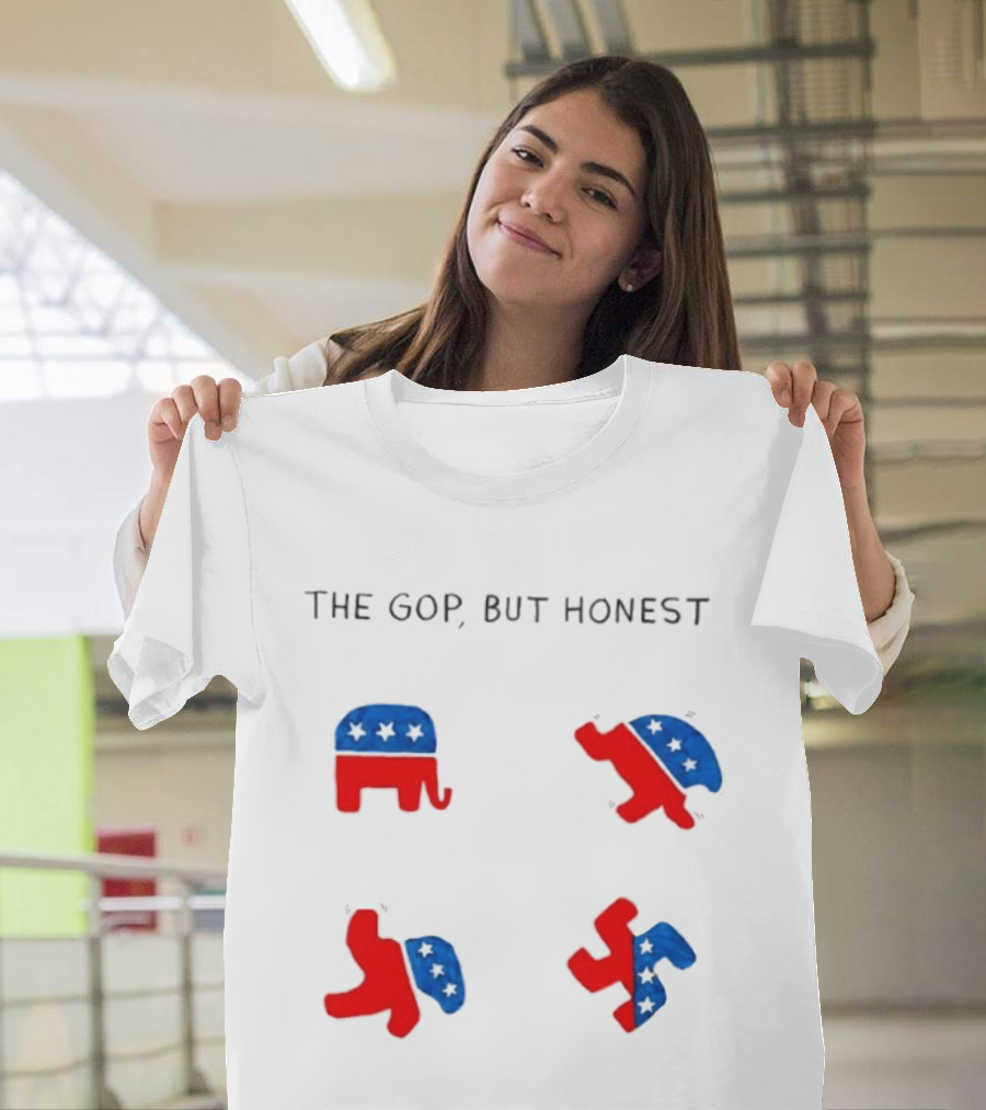 The GOP But Honest Republican Elephant Evolution T-Shirt