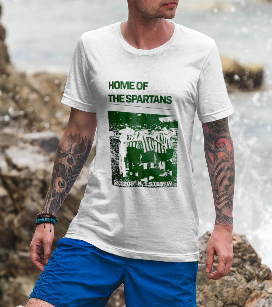 Home Of The Spartans 55.1208° N 15113° W T-Shirt