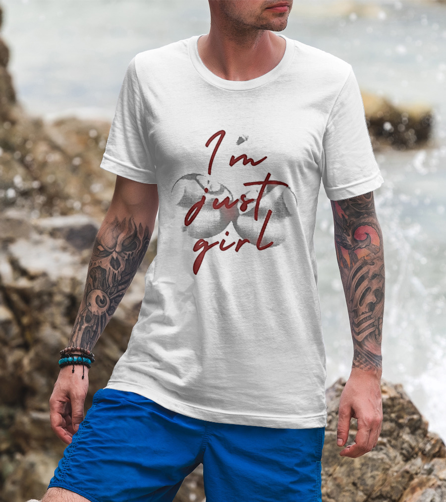 I'm Just A Girl Twin Cherry T-Shirt