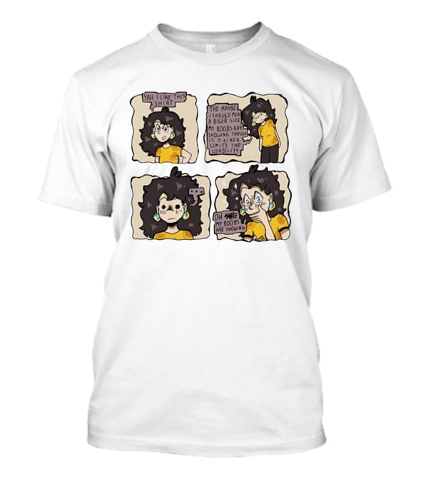Yah I Like This Comic Strip Webcomic Oh My Boobs Are Showing Kinda Limits Usability T-Shirt