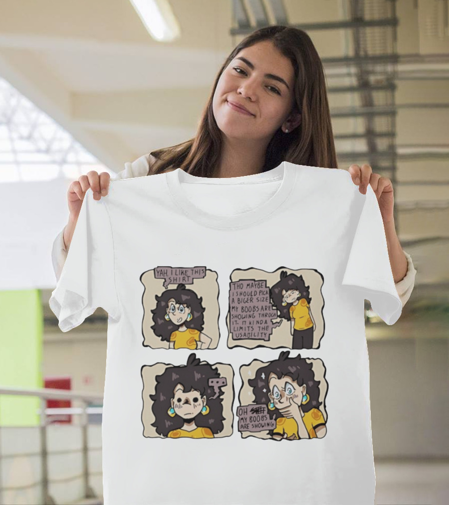 Yah I Like This Comic Strip Webcomic Oh My Boobs Are Showing Kinda Limits Usability T-Shirt