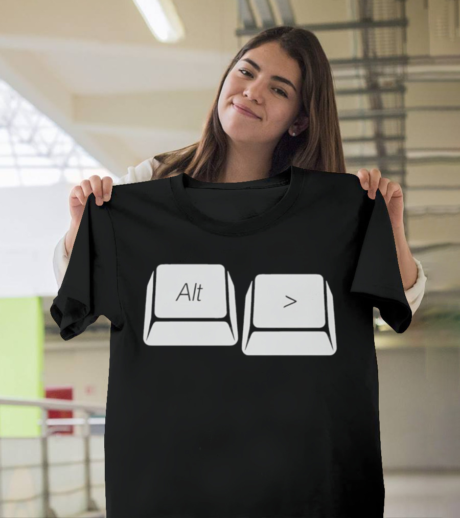 Alt Greater Than Keyboard Keys Shortcut T-Shirt