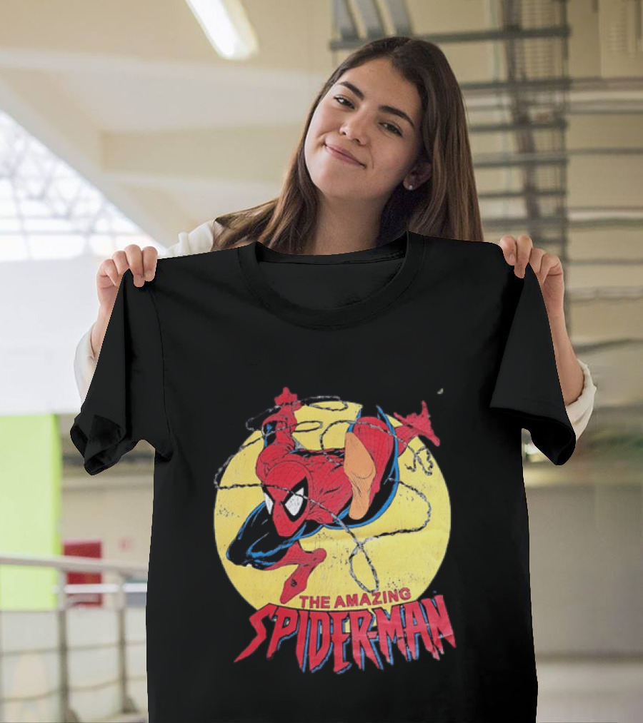 Amazing Spider Man Distressed Marvel Superhero Webslinger T-Shirt