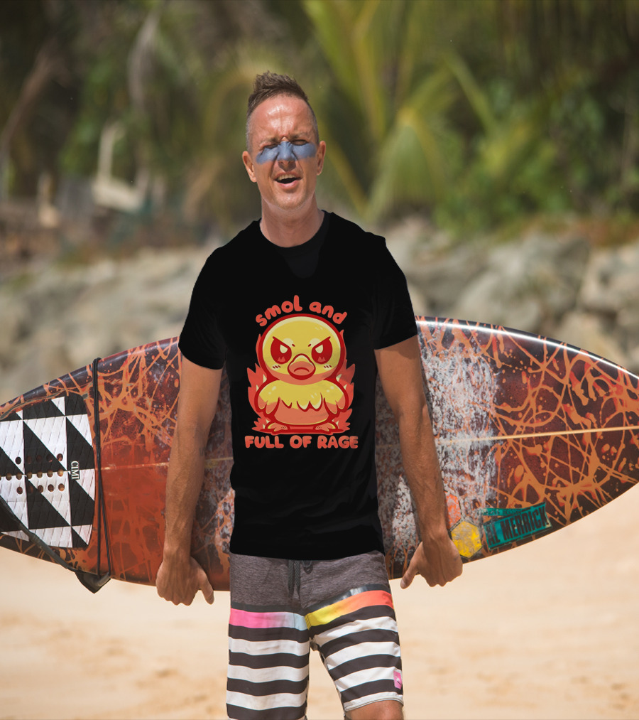 Smol And Full Of Rage Angry Duck T-Shirt