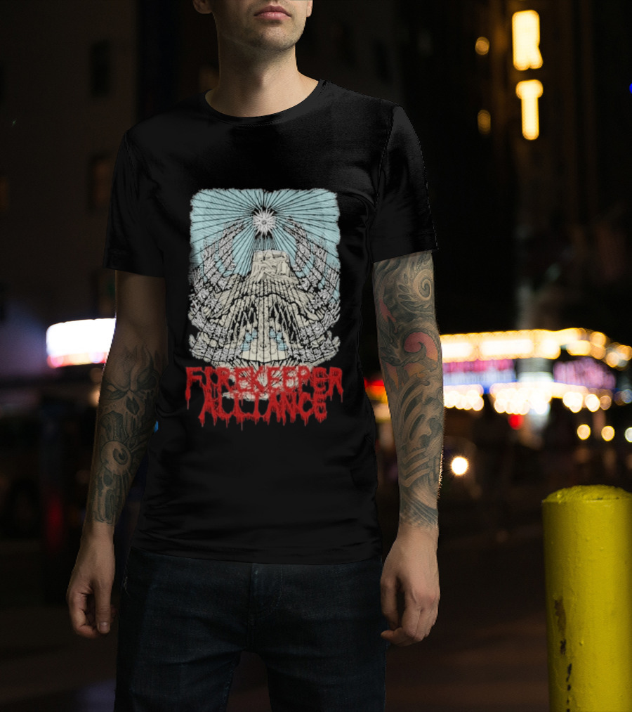 Fire Keeper Alliance Chief Mountain Thomas Hooper T-Shirt