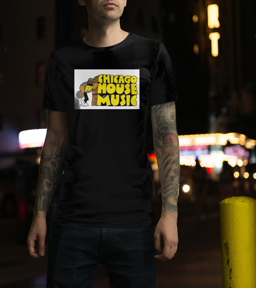 FK Chicago House Music Retro Vinyl DJ T-Shirt