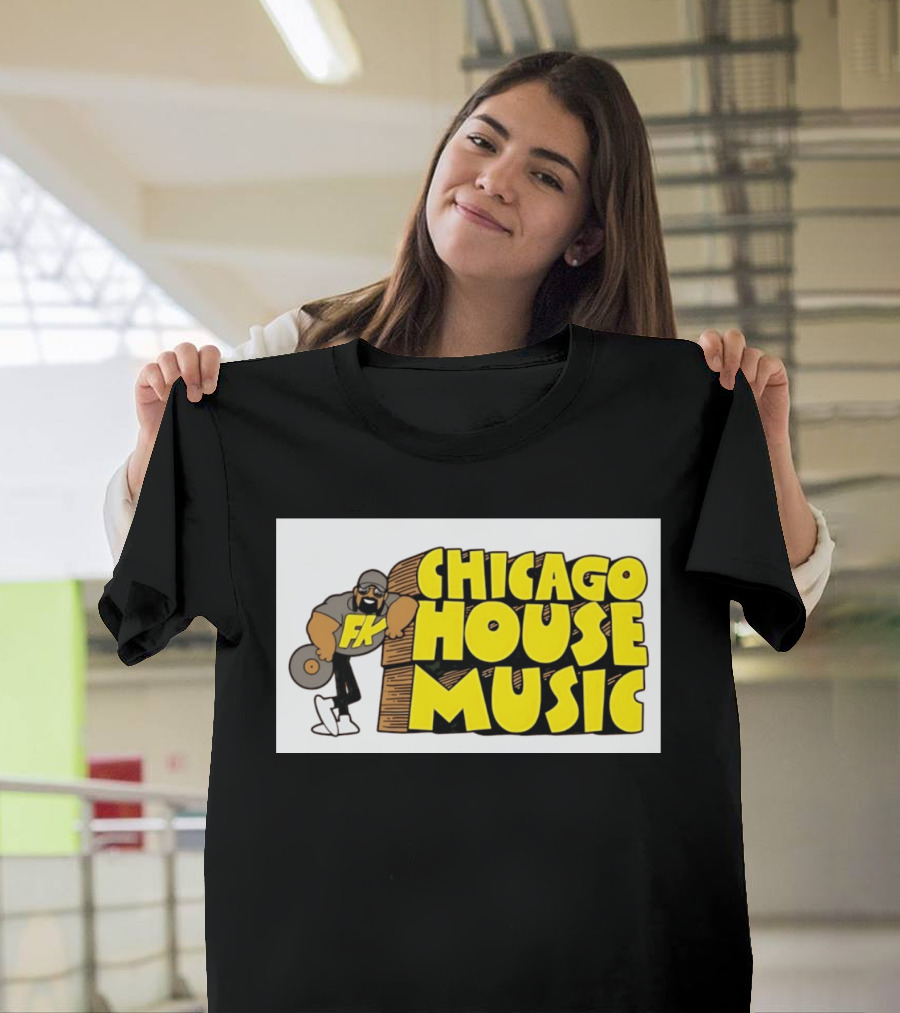 FK Chicago House Music Retro Vinyl DJ T-Shirt