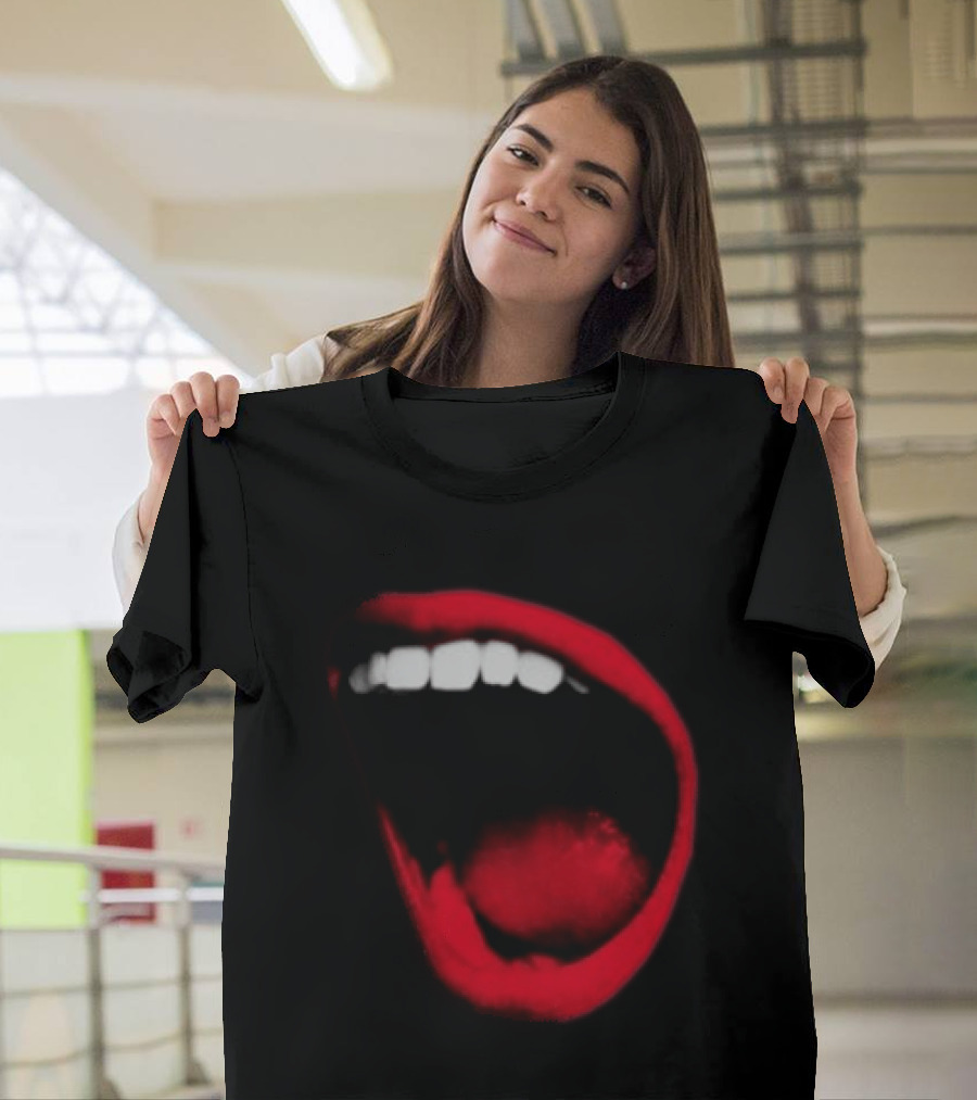 Benjamin Ingrosso Store Mouth European Tour Red Lips Open Mouth Image T-Shirt