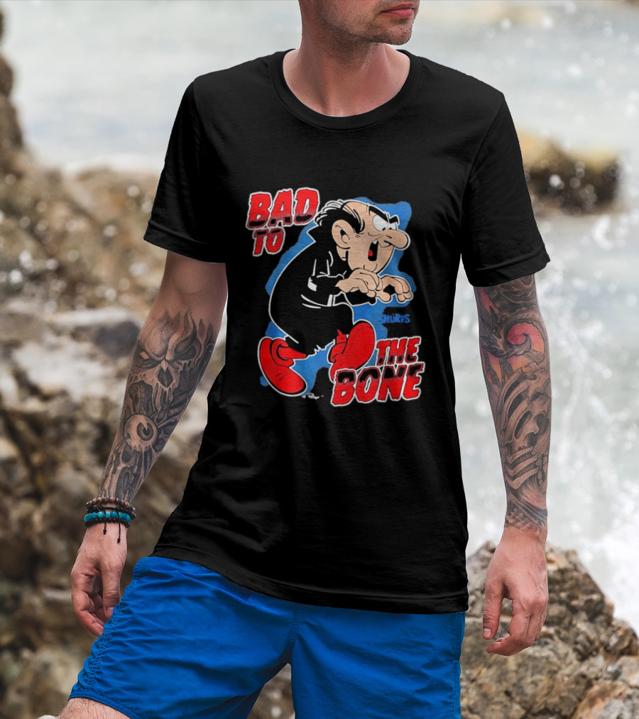 Gargamel Bad To The Bone Smurfs Cartoon Villain T-Shirt