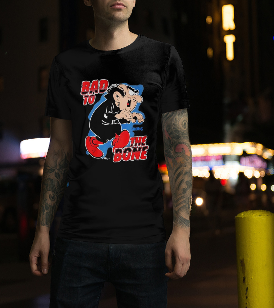 Gargamel Bad To The Bone Smurfs Cartoon Villain T-Shirt