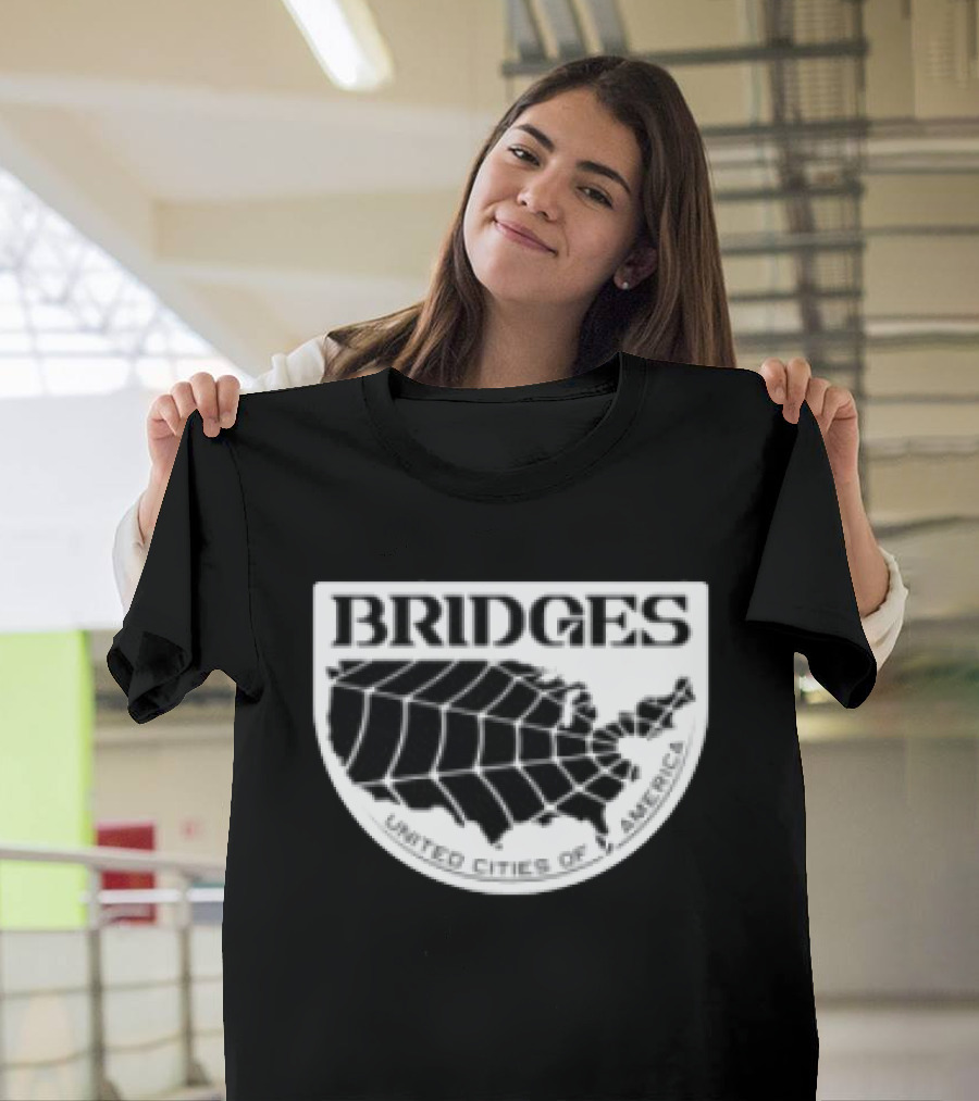 Brain Dead X Death Stranding Bridges United Cities Of America T-Shirt