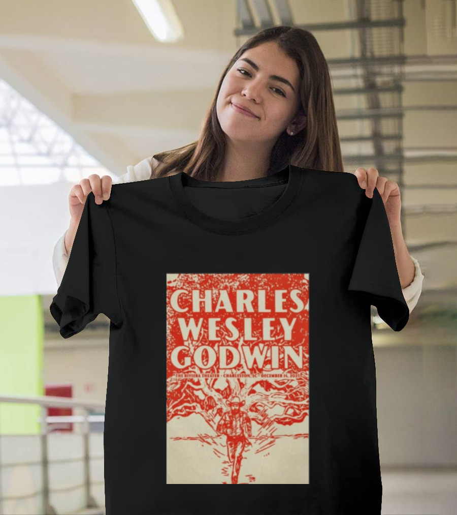 Charles Wesley Godwin Live At The Riviera Theater Charleston SC December 14 2025 T-Shirt