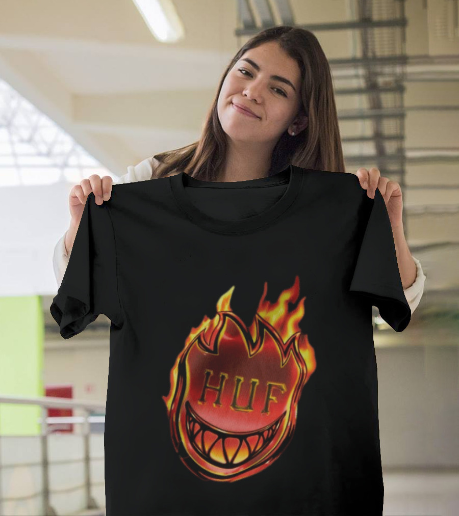 Huf X Spitfire Flame Galaxies Collaboration With Iconic Smiling T-Shirt