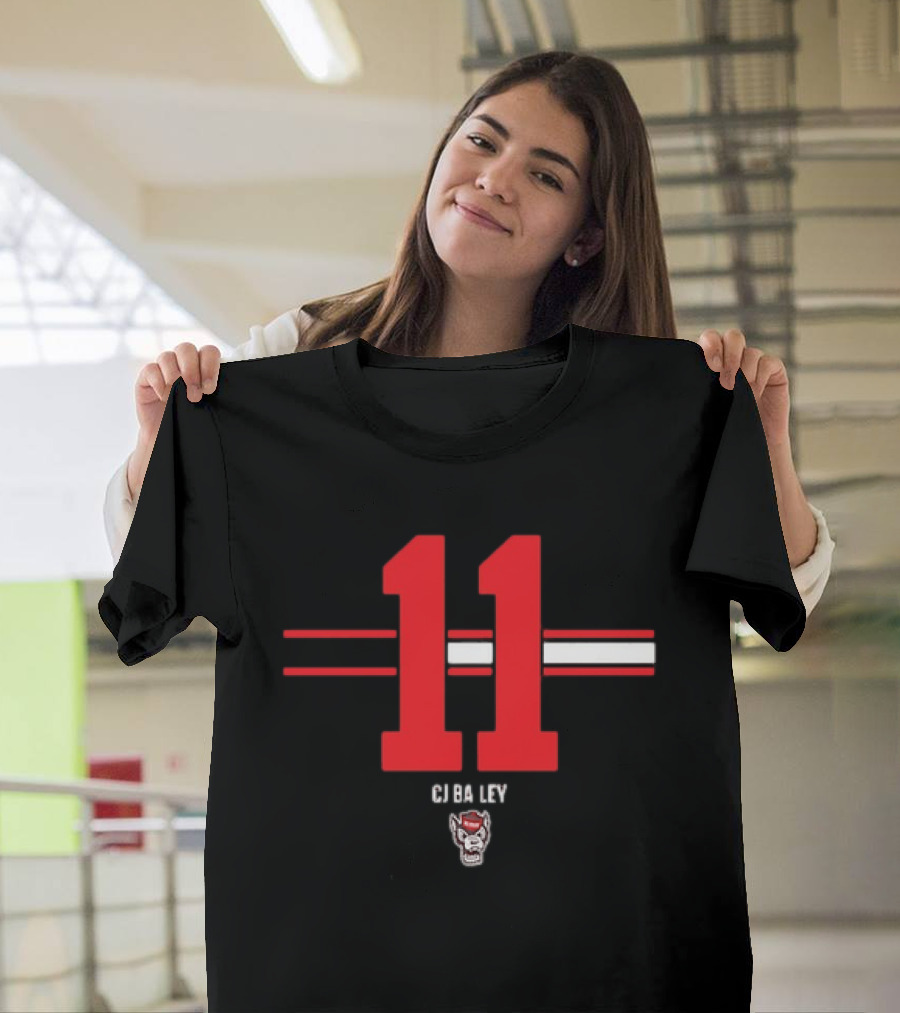 CJ Bailey 11 NC State Wolfpack College Football Fan Gear T-Shirt