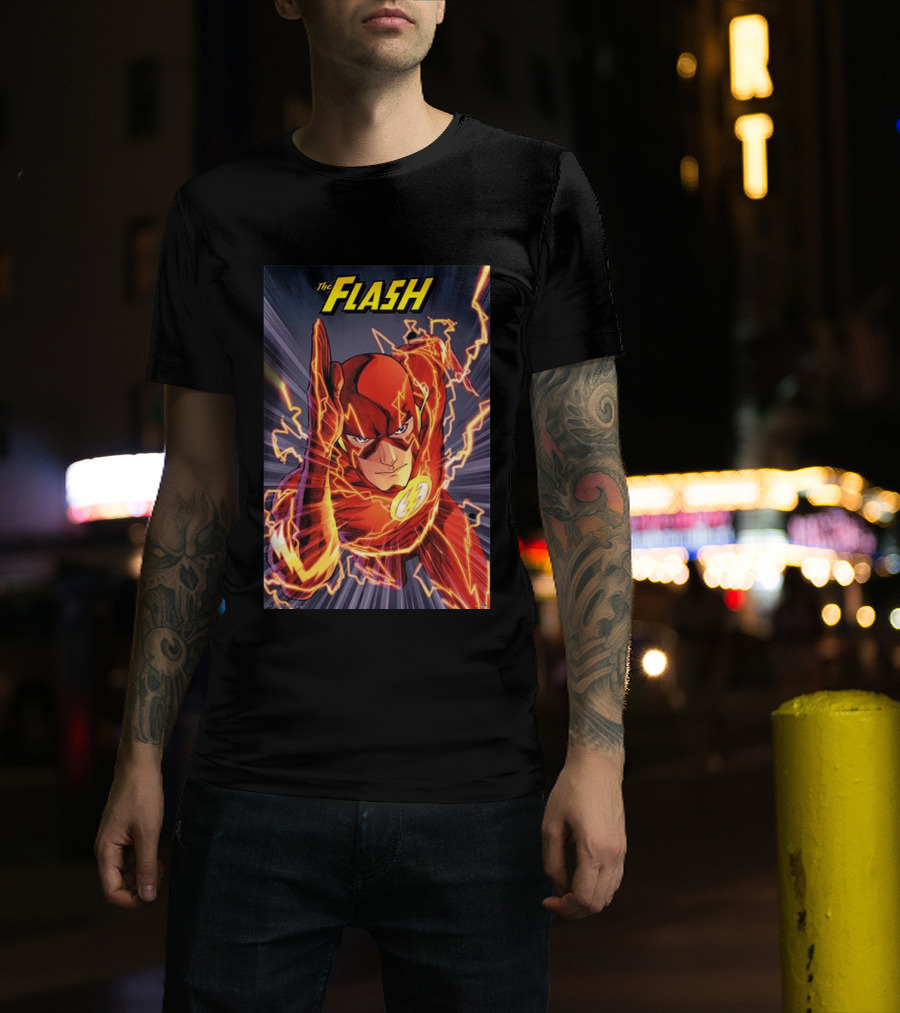 The Flash DC Comics Superhero Lightning Speedburst T-Shirt