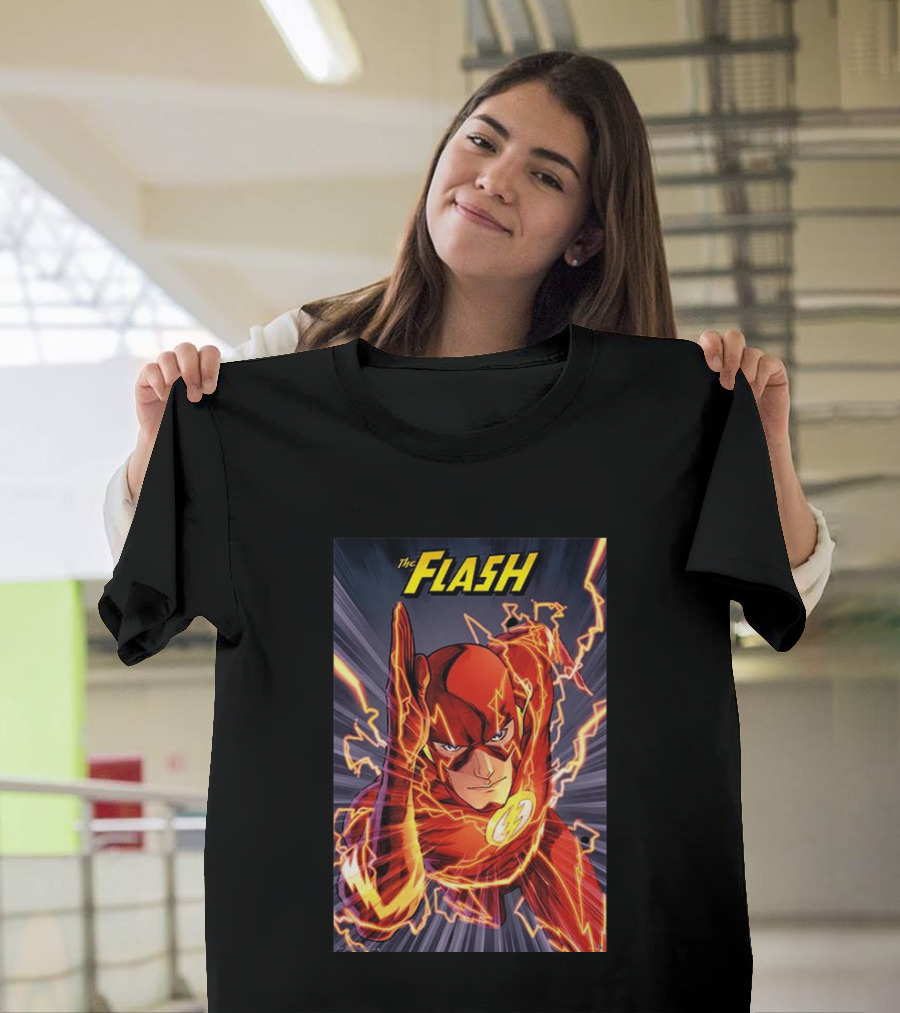 The Flash DC Comics Superhero Lightning Speedburst T-Shirt