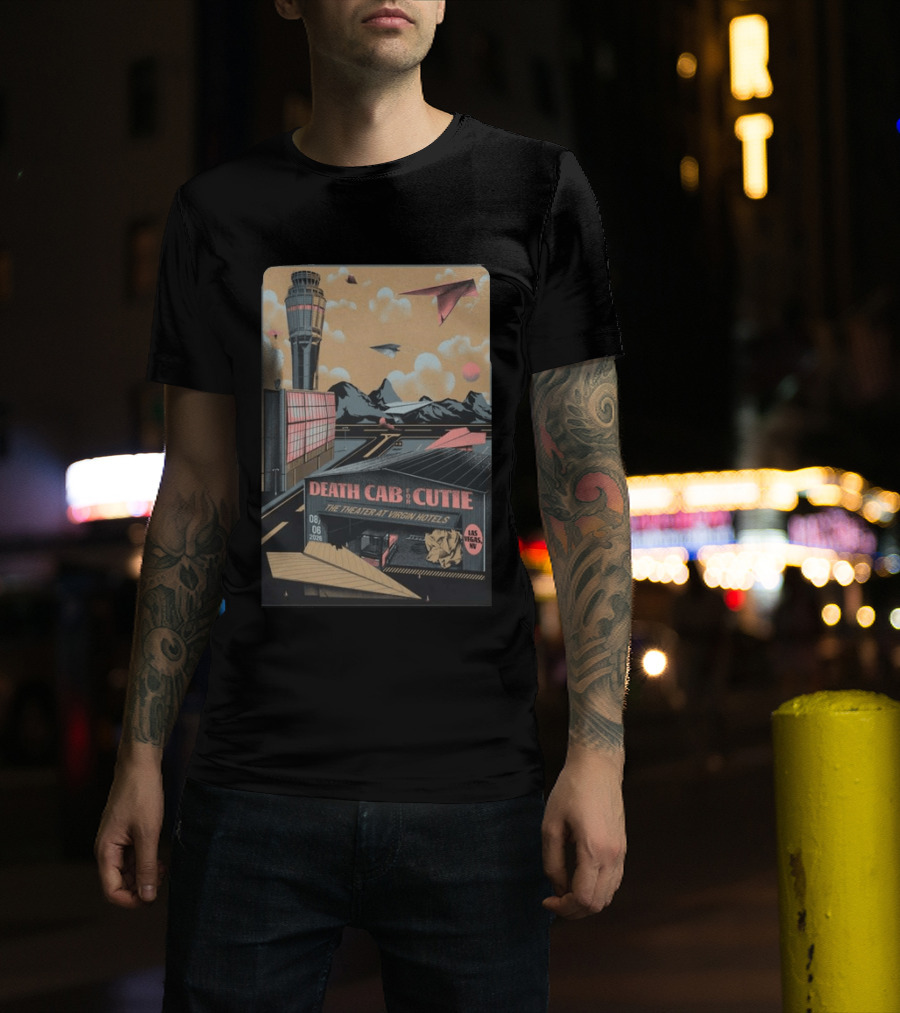 Death Cab For Cutie The Theater At Virgin Hotels Las Vegas NV August 6 2026 T-Shirt