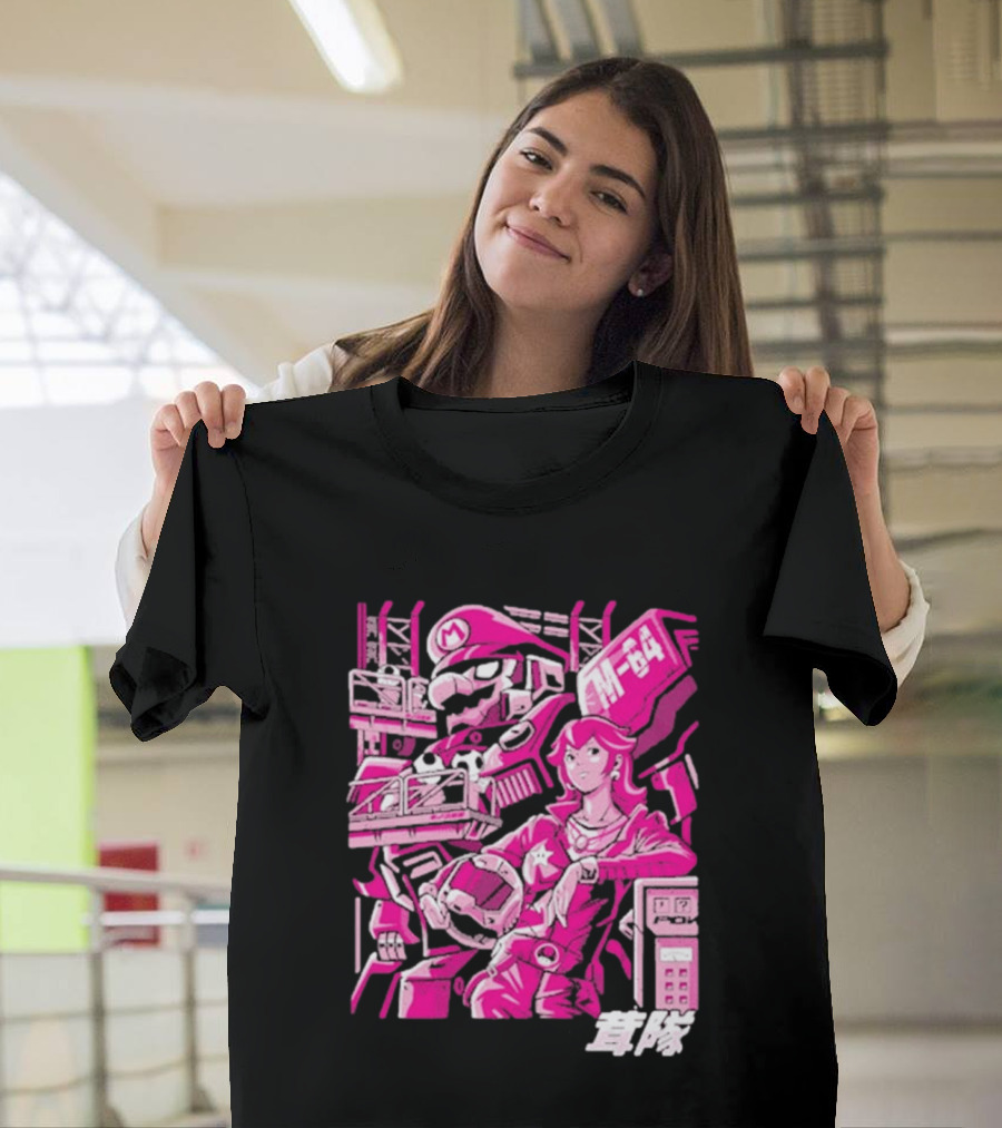Turtle Destroyer M 64 Japanese Manga Style Mario Kart T-Shirt