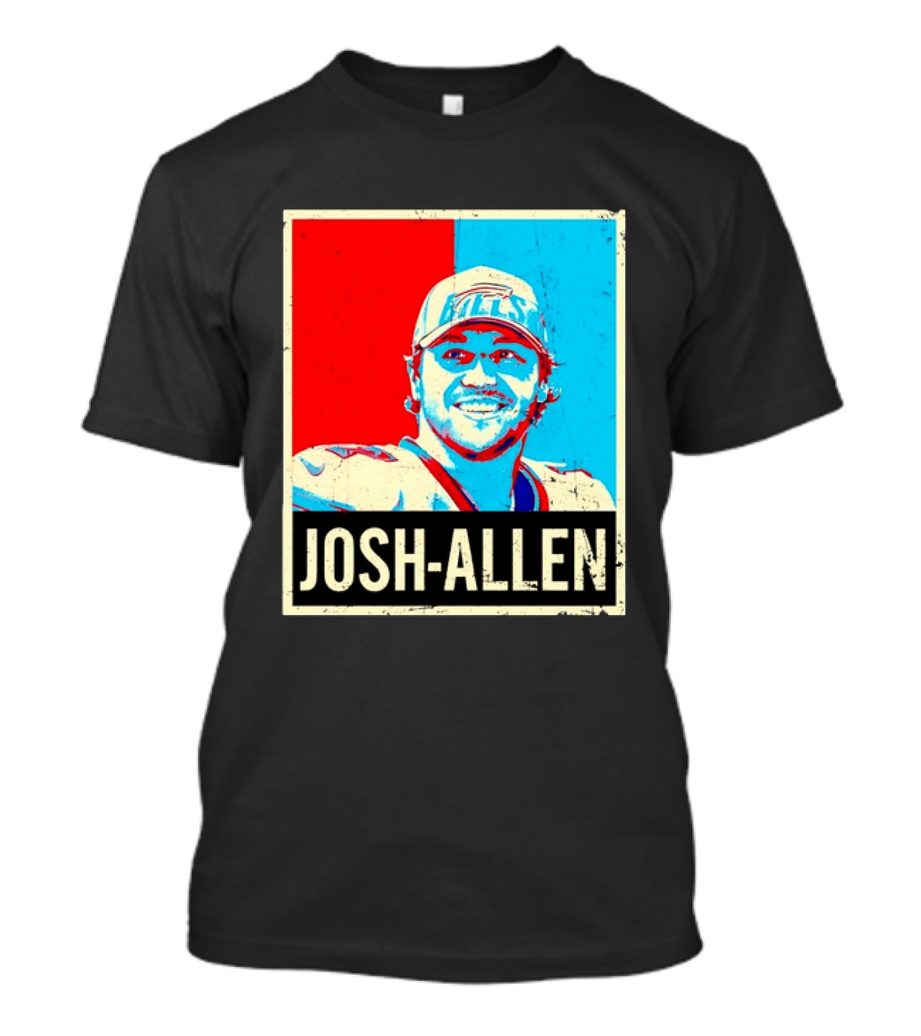 Distressed Josh Allen Buffalo Bills Pop T-Shirt