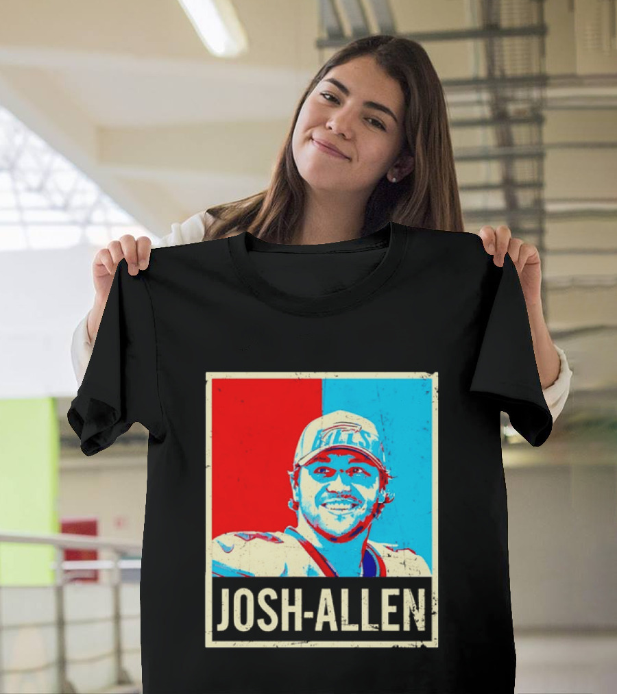 Distressed Josh Allen Buffalo Bills Pop T-Shirt