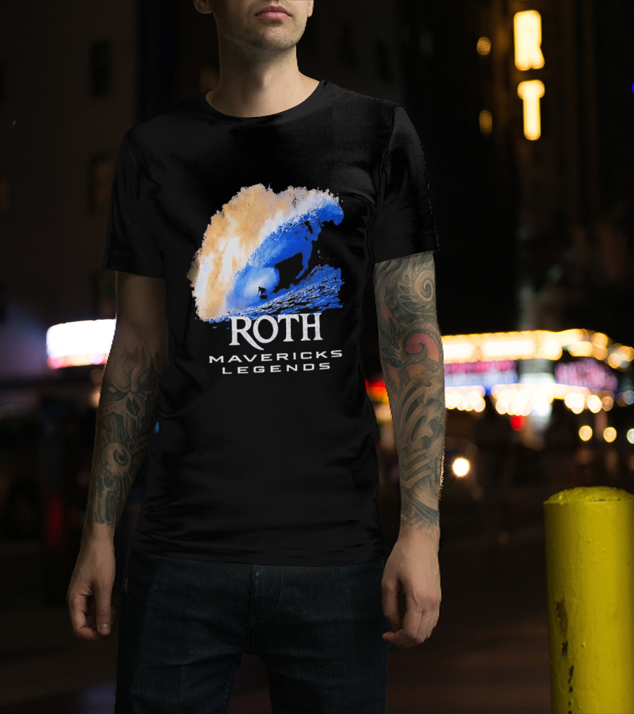 Roth Mavericks Legends Surfing Big Wave Iconography T-Shirt