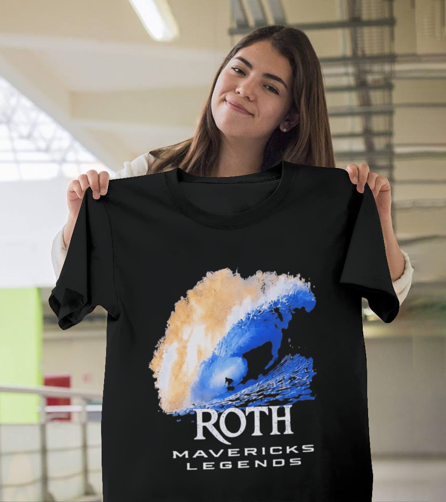 Roth Mavericks Legends Surfing Big Wave Iconography T-Shirt