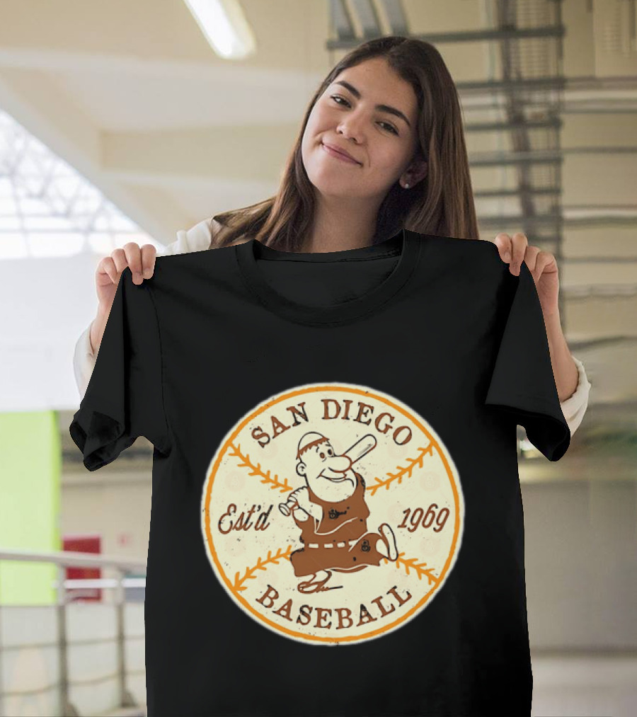 San Diego Padres Swinging Friar Est’d 1969 T-Shirt