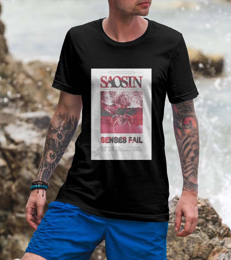 Saosin Sense Fail 2026 New Zealand Tour T-Shirt