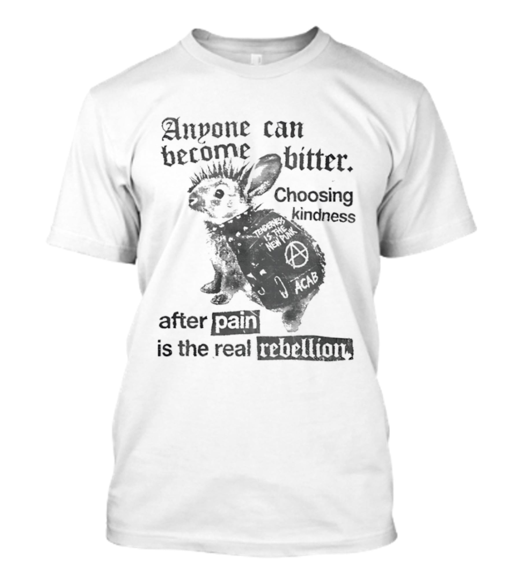 Anyone Can Become Bitter Choosing Kindness After Punk Is The Real Tenderness T-Shirt