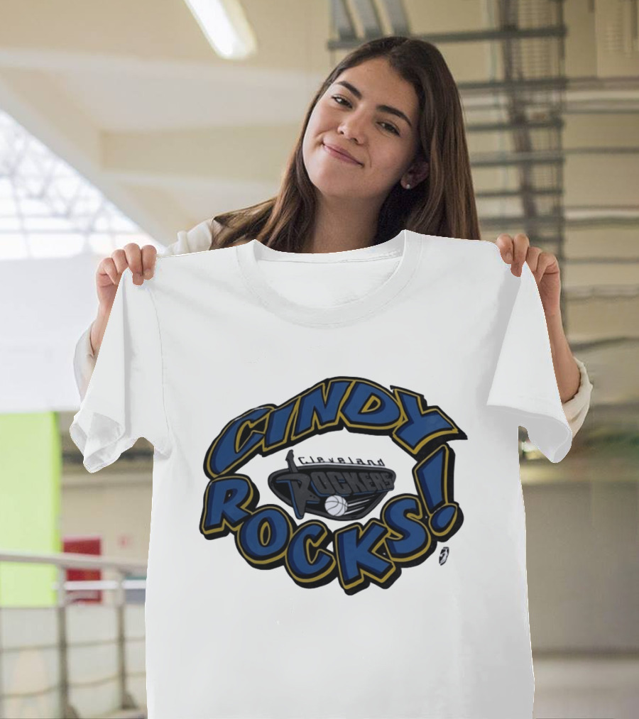 Cindy Rocks Cleveland Rockers Basketball T-Shirt