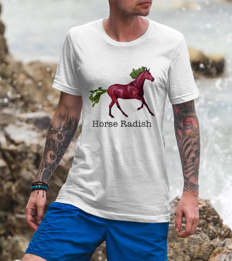 Horse Radish Vegetable Pun Humor T-Shirt
