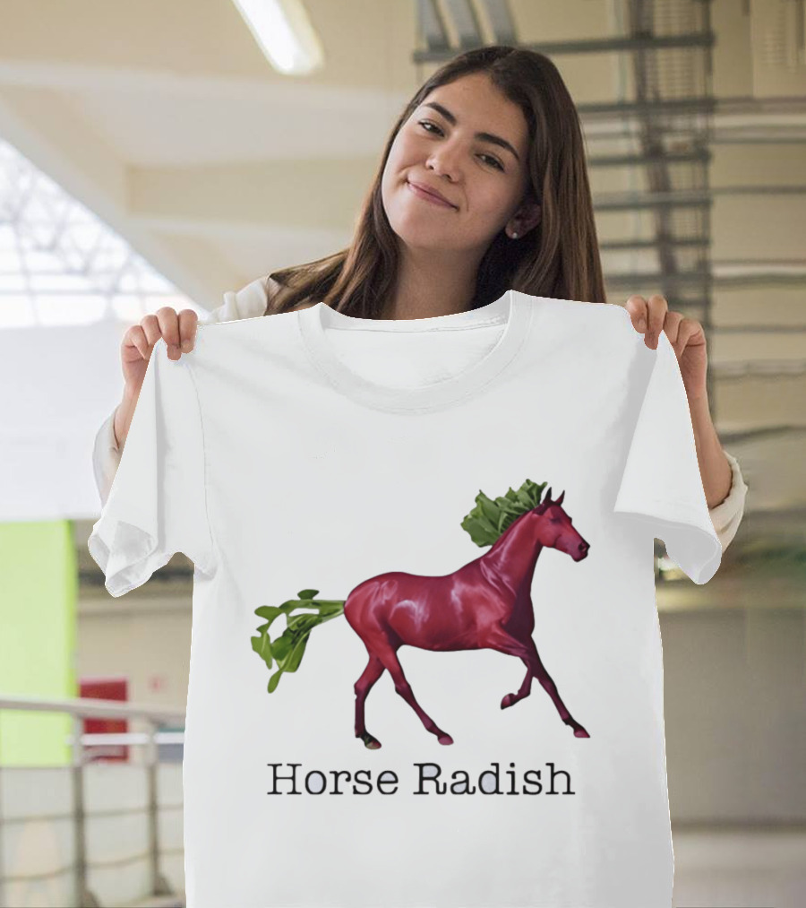 Horse Radish Vegetable Pun Humor T-Shirt