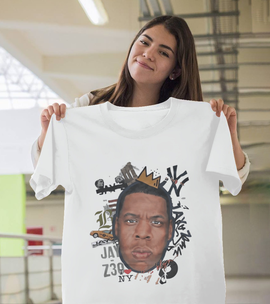 Jay Z Brooklyn 4 44 Hard Knock Life Collage Crown NYC Taxi T-Shirt