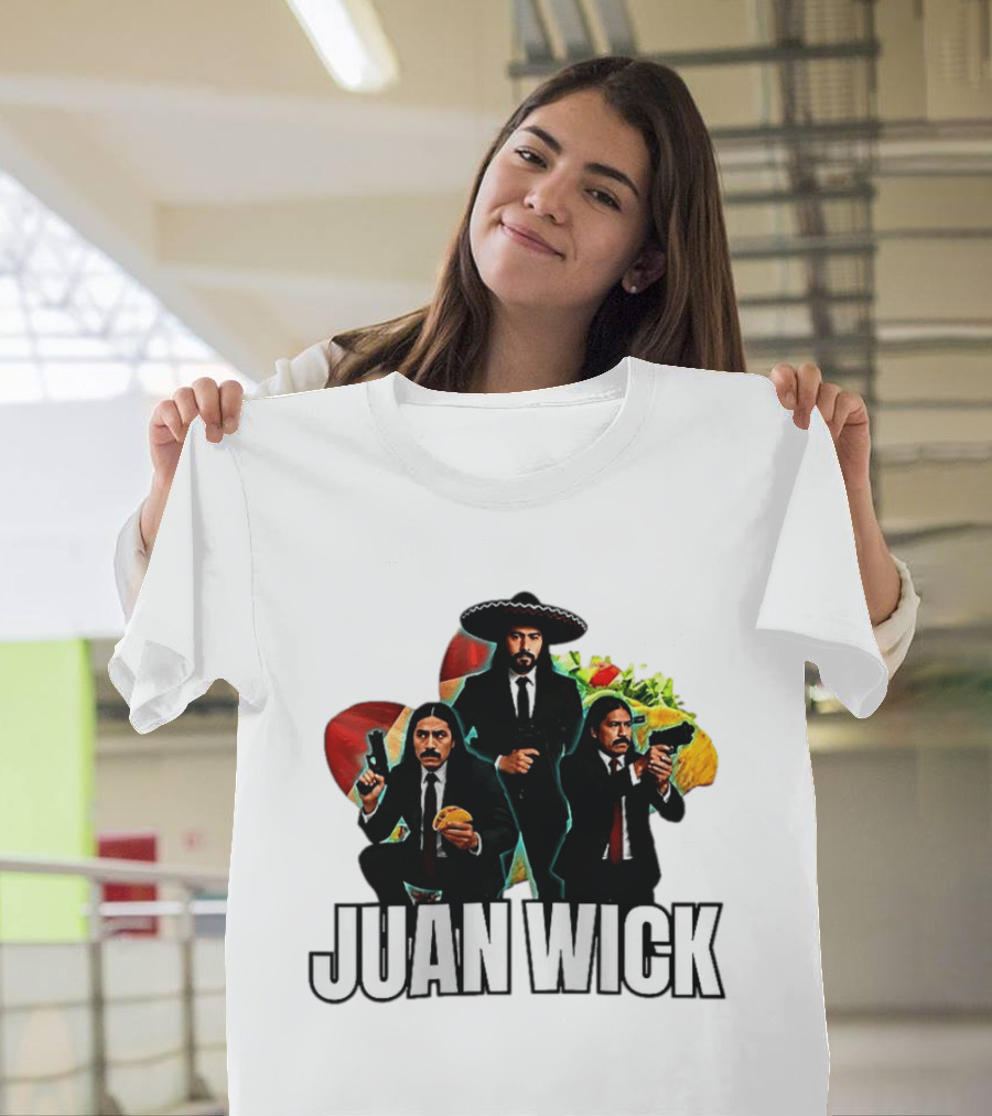 Juan Wick John Wick Taco Sombrero Mexican T-Shirt